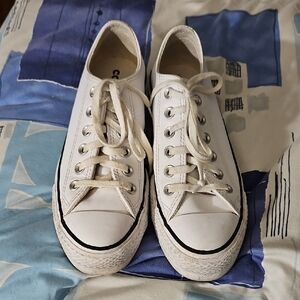 Converse White Canvas Sneakers
